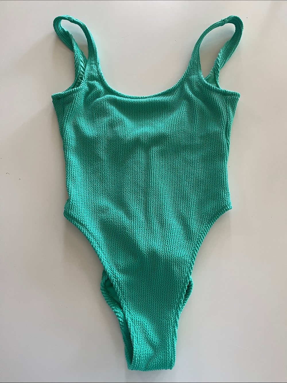 Xhilaration Mint Green Textured One-Piece Swimwear